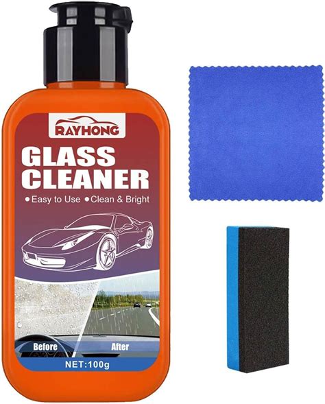 Car Window Cleaner Water Spot Remover For Cars Auto Glass Cleaner Kit For Interior Exterior