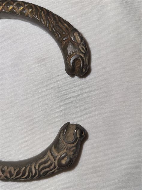 ANTIQUE INDIAN ETHNIC BRONZE JEWELRY HAND BANGLE KADA… - Gem