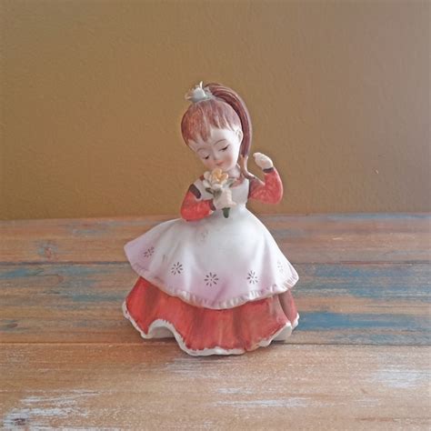 Lefton Flower Figurine Etsy