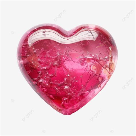 Heart Shaped Object With Pink Center Heart Shaped Object Pink PNG