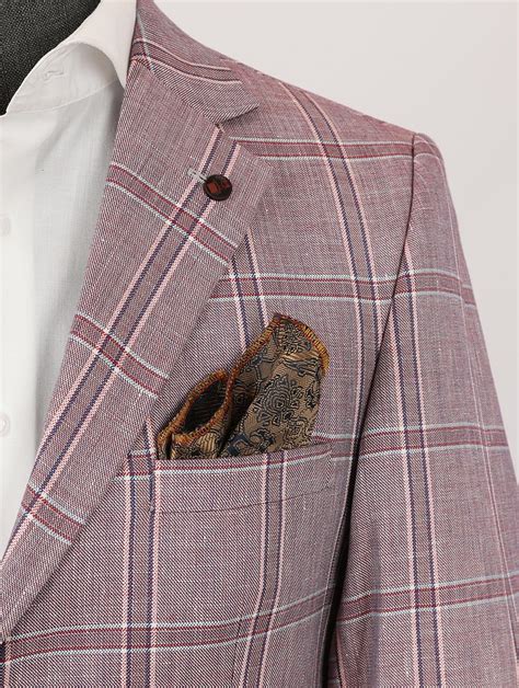 Розовый мужской костюм из льна по выгодной цене — Жми! — SuitExpert ...