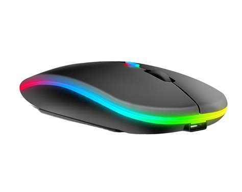 Ripley MOUSE INALÁMBRICO DUAL BLUETOOTH USB 2G RECARGABLE RGB BK