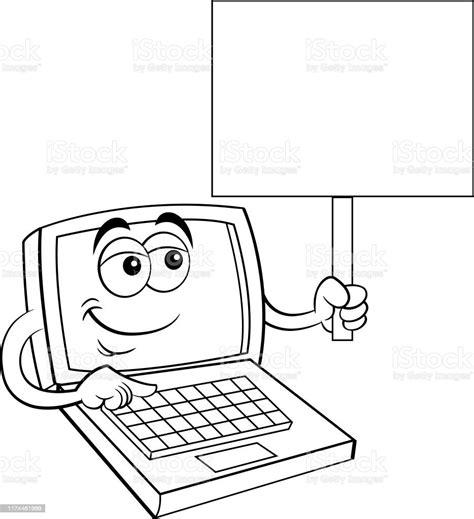 Happy Laptop Clipart