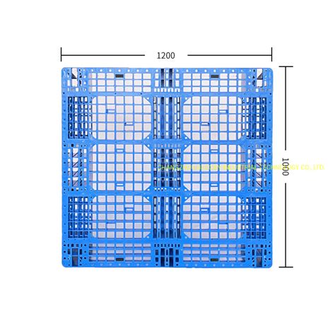 1200 1000 150mm Single Face 100 Virgin HDPE Stackable Plastic Pallet