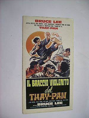 IL BRACCIO VIOLENTO DEL THAYPAN RARO CINEADESIVO 7X12 CM NUOVO