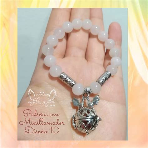 Pulsera En Piedra Natural Con Llamador De Ngeles Sanaci N Angeles Y Amor