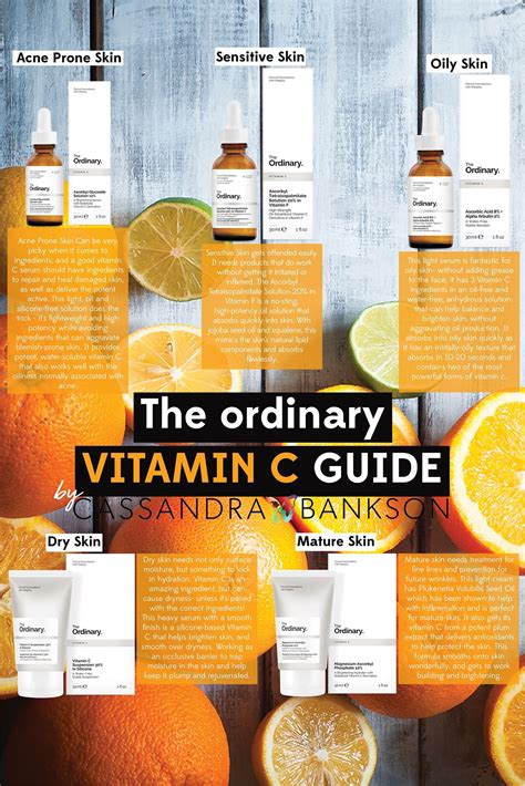 Acne Skin Acne Prone Skin Oily Skin Sensitive Skin The Ordinary Vitamin C Guide Cassandra