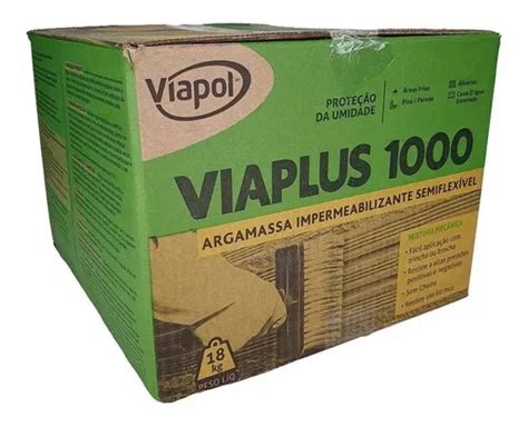 Viaplus 1000 Caixa 18kg Viapol Impermeabilizante MercadoLivre