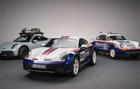 Wallpaper Porsche 911, Dakar, three cars, Porsche 911 Dakar images for ...