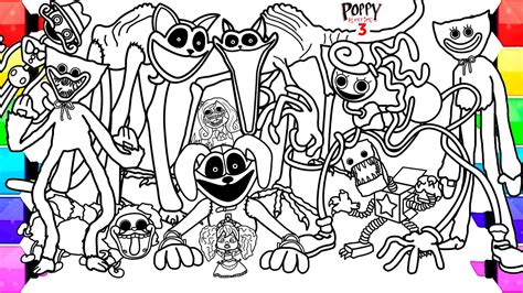 Rainbow Friends Doors And Poppy Playtime Coloring Page 45 OFF