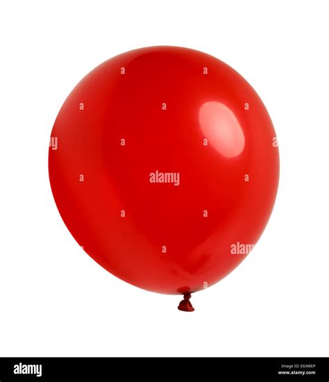 Latex Balloon Floating And Isolated On White Background Stock Photo Alamy