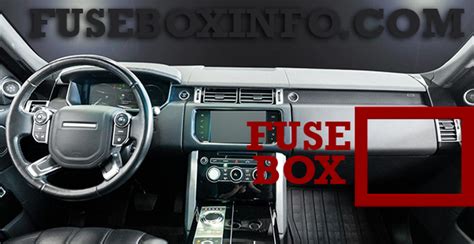 Land Rover Range Rover 2020 Fuse Box Fuse Box Info Location Diagram