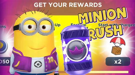 Minion Rush Festival Rewards Prize Pods Opening Global Goals Mission