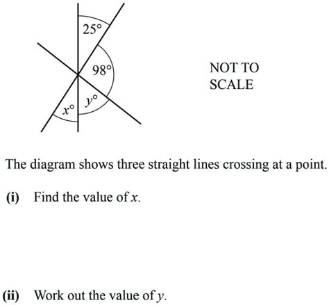 SOLVED The Diagram Shows Three Straight Lines Crossing At A Point I