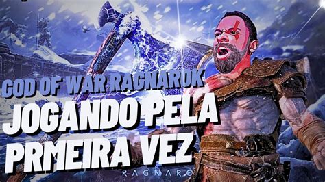 Live God Of War Ragnarok jogando Pela primeira Vez ação engraçado