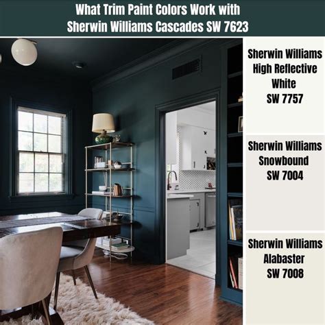 Trim Paint Colors For Sherwin Williams Cascades Sw 7623