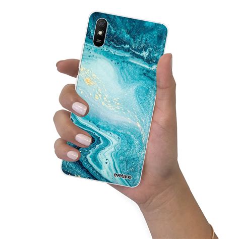 Sur Coque Pour Xiaomi Redmi A Souple Transparente Bleu Nacr