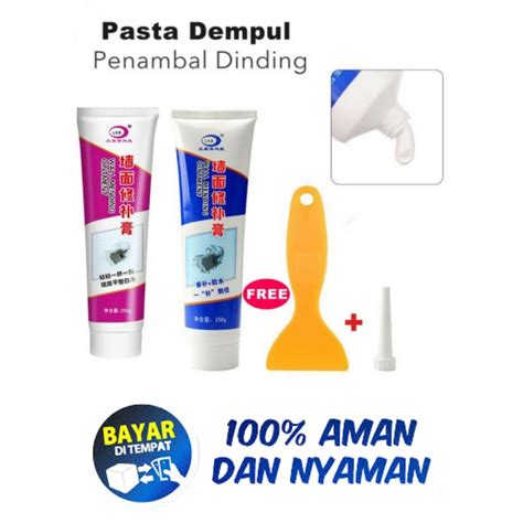 Jual Wall Repair Pasta Dempul Penambal Dinding Cream Instan Water Proof