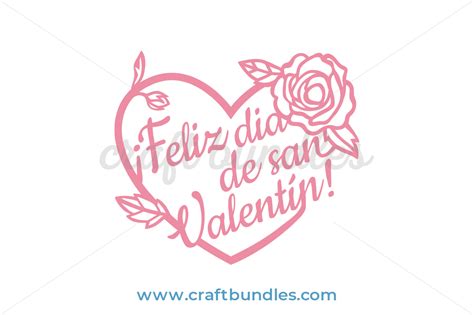 Valentine Rose With Heart Svg Cut File Craftbundles