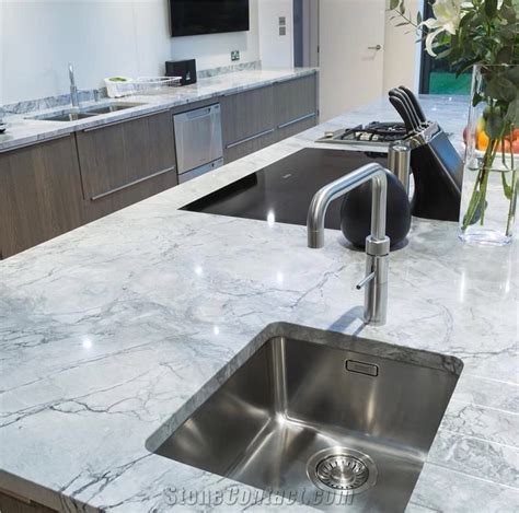 Armani Silver Grey Marble Kitchen Countertops from China - StoneContact.com