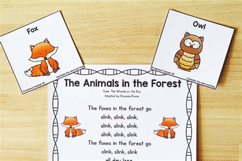 Forest Animals Preschool Circle Time Song - Fantastic Fun & Learning