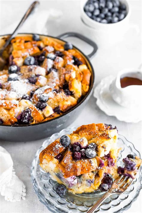 Warm Baked Blueberry French Toast Casserole Easy Weeknight Recipes