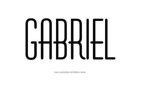 Gabriel Name Tattoo Designs