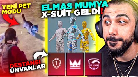 YENİ ELMAS MUMYA X SUİT PET OLMA MODU VE YENİ ÜNVANLAR EFSANE