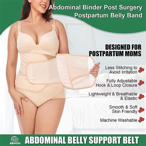 Postpartum Belly Band Abdominal Binder C Section Recovery Belt