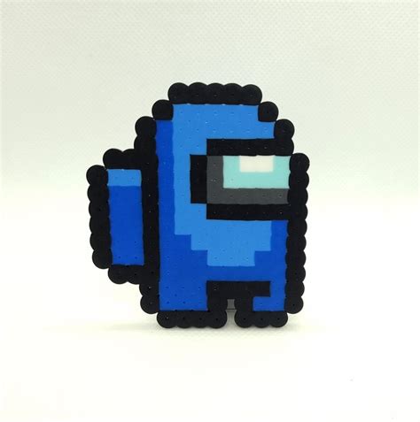 Among Us Perler Bead Art Video Game Beads Sus Crewmate Among Us Art