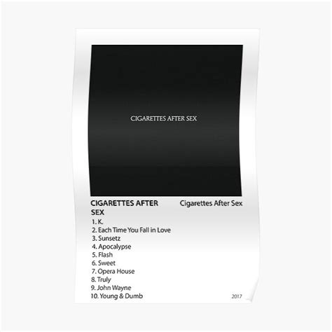 Cigarettes After Sex Cigarettes After Sex Poster Poster For Sale By