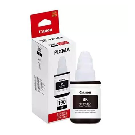 Tinta Canon Gi 190bk Preta Original 66106 Canon Digitusul