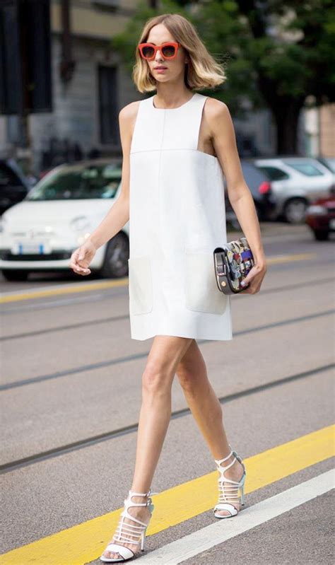 40 Beautiful Shift Dresses Fashion Suitable For Summer Fashion White