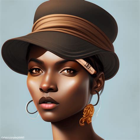 Intricately Rendered Dark Brown Skin Woman Creative Fabrica