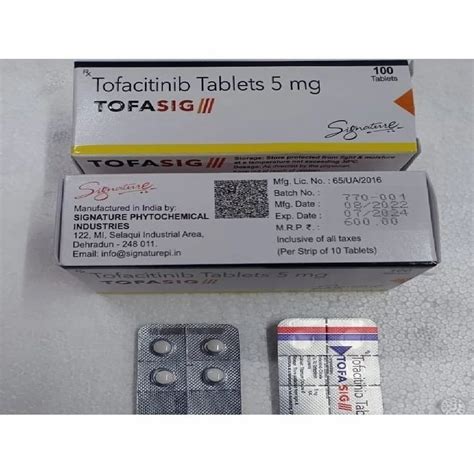 Tofacitinib 5 Mg Tablets Tofasig 5 At Rs 99 Bottle Tofajak Tablets