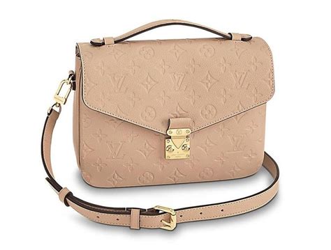 Louis Vuitton Pochette M Tis Pristine Monogram Empreinte Beige Leather