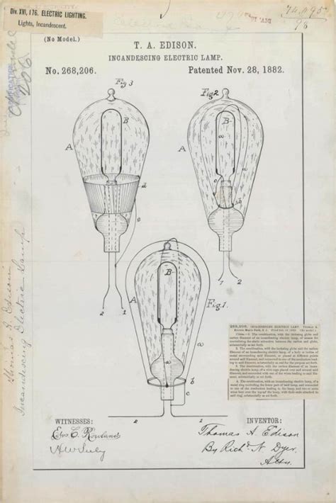 World Of Engineering On Twitter On Nov 28 1882 T Edison Patented