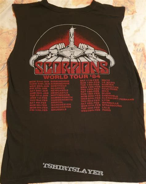 Scorpions World Tour 84 Tshirtslayer Tshirt And Battlejacket Gallery