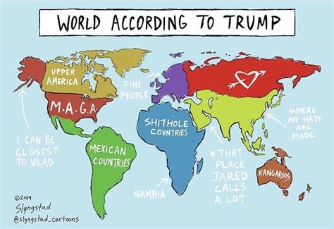 World Map According To Trump Map