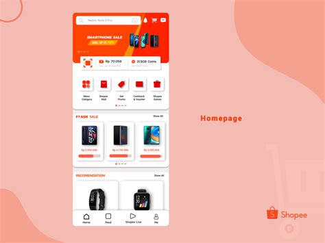 Shopee Mobile Apps Homepage Redesign By Aldhen FY On Dribbble