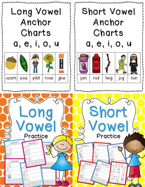 Short Vowel Anchor Charts