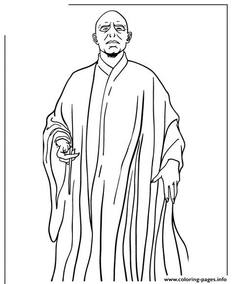 Harry Potter Half Blood Prince Voldemort Coloring Page Printable