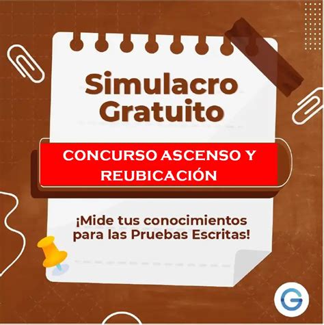 Simulacro concurso ascenso y reubicación docente