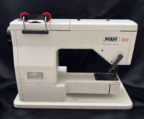 Vintage Pfaff 1222 Sewing Machine With Case And Foot Pedal For Parts Or Repair Ebay