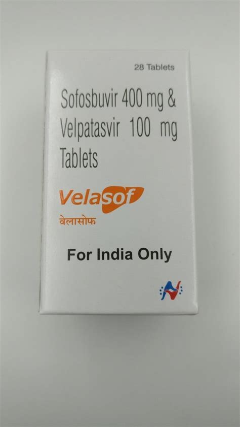 VELASOF Sofosbuvir 400mg Velpatasvir 100mg Epclusa At Rs