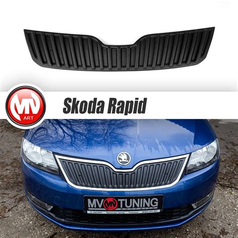 Front Top Masks Grille Winter Screens Guards For Skoda Rapid 2012 2019