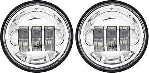 2 Piezas Motocicleta 4 5 Pulgadas LED Auxiliar Luz Antiniebla Visera