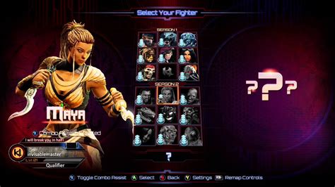 Killer Instinct Character Select Screen Like Comment And Subscribe