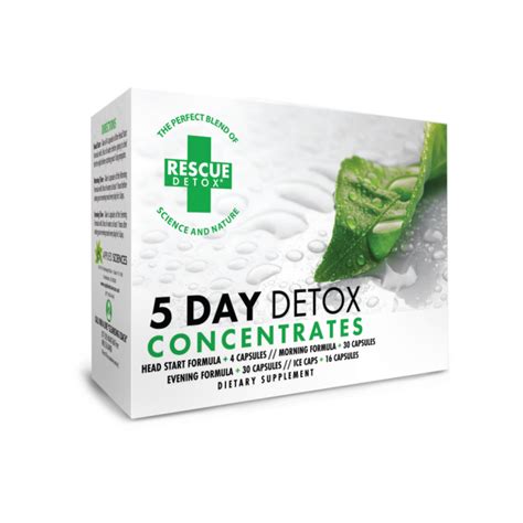 Detox Pack Rescue Detox 5 Day Concentrate Detox Kit Rescue Detox Ice Drink 32oz Ez Test