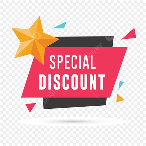 Special Discount Vector Art PNG Special Discount Banner With Star And